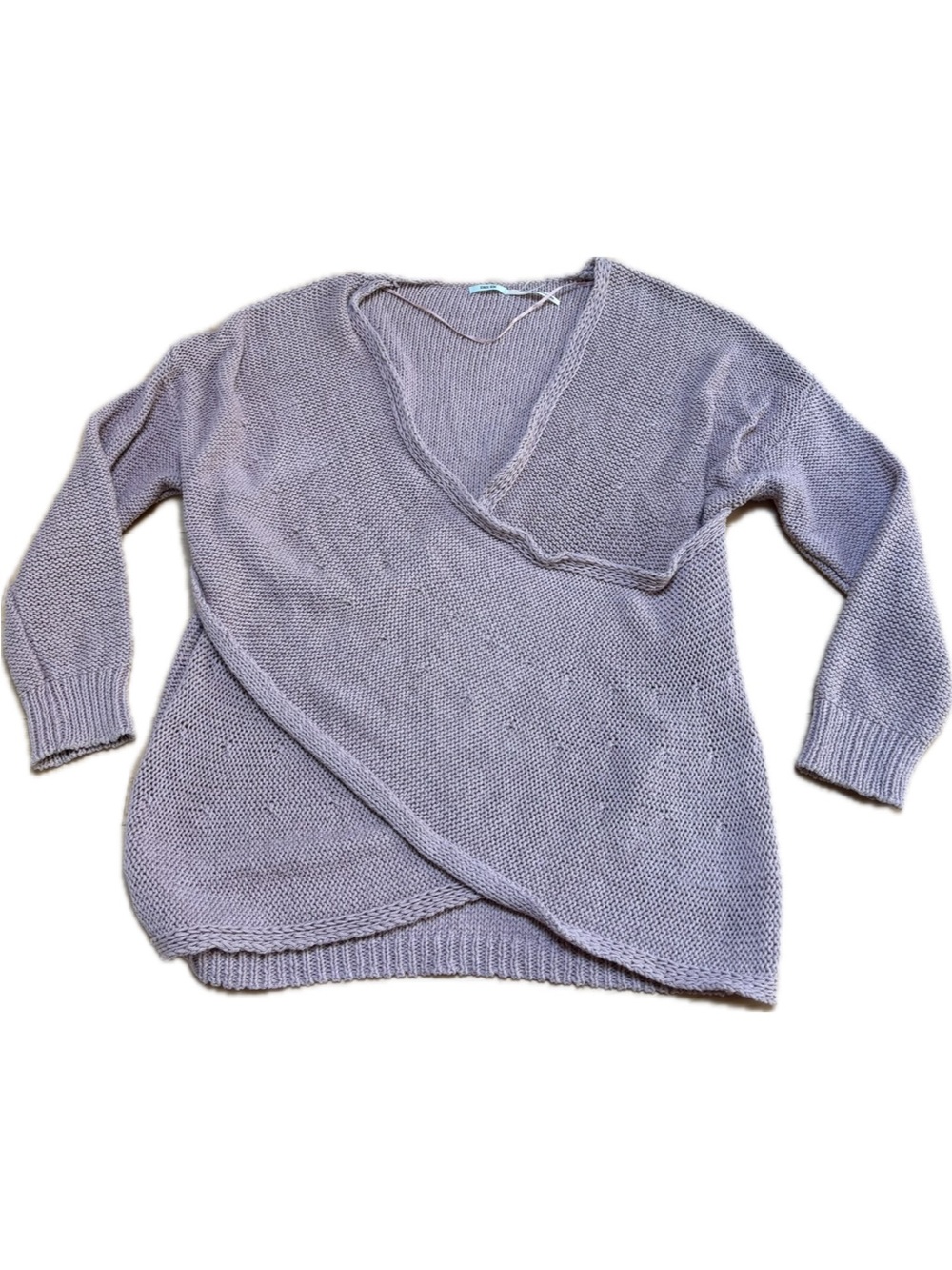 Kimchi Blue Scoop-Neck Knit Sweater in Dusty Mauve